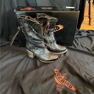 Freebird Black Leather Boots